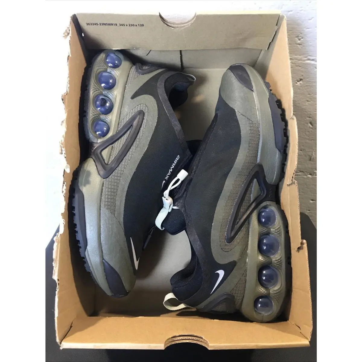 Nike shoes - Nike Air Max Dn Roam - Black/Cargo Khaki/Stone/Metallic Silver 4