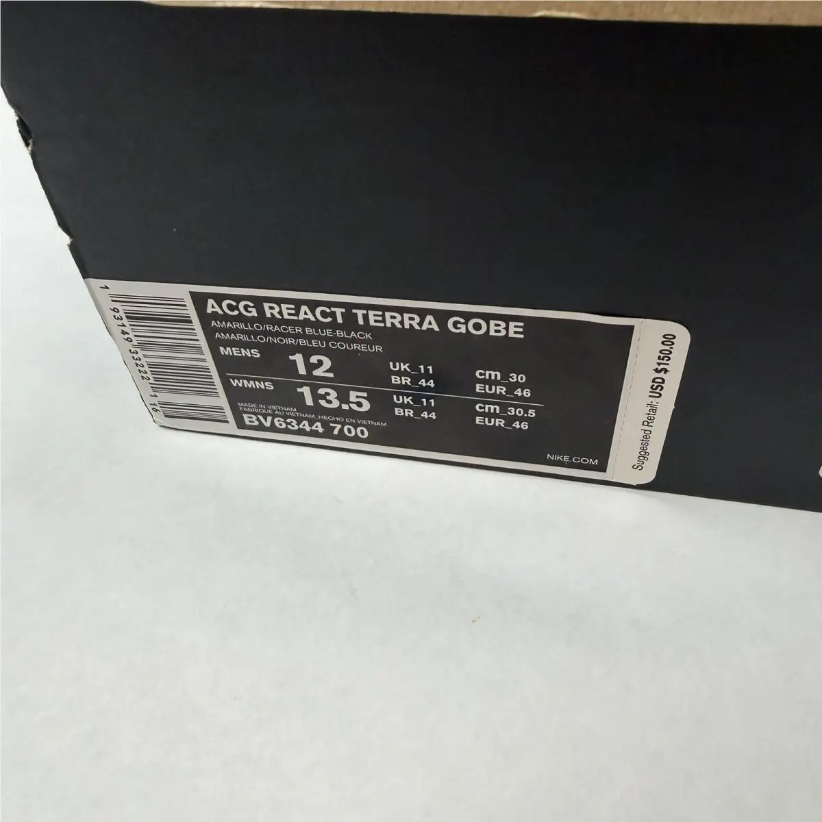 Nike shoes - Nike React Terra Gobe - React Terra Gobe - BV6344-700 - Yellow, Manufacturer: Amarillo/Black 7