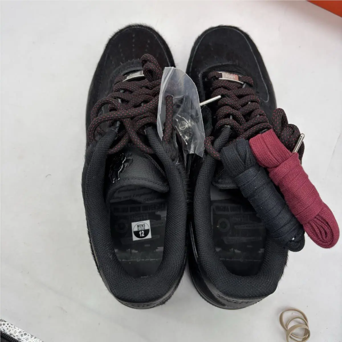 Nike shoes - Nike Air Force 1 - Air Force - HQ7026-001 - Black, Manufacturer: Black/Team Maroon/Metallic Silver 13