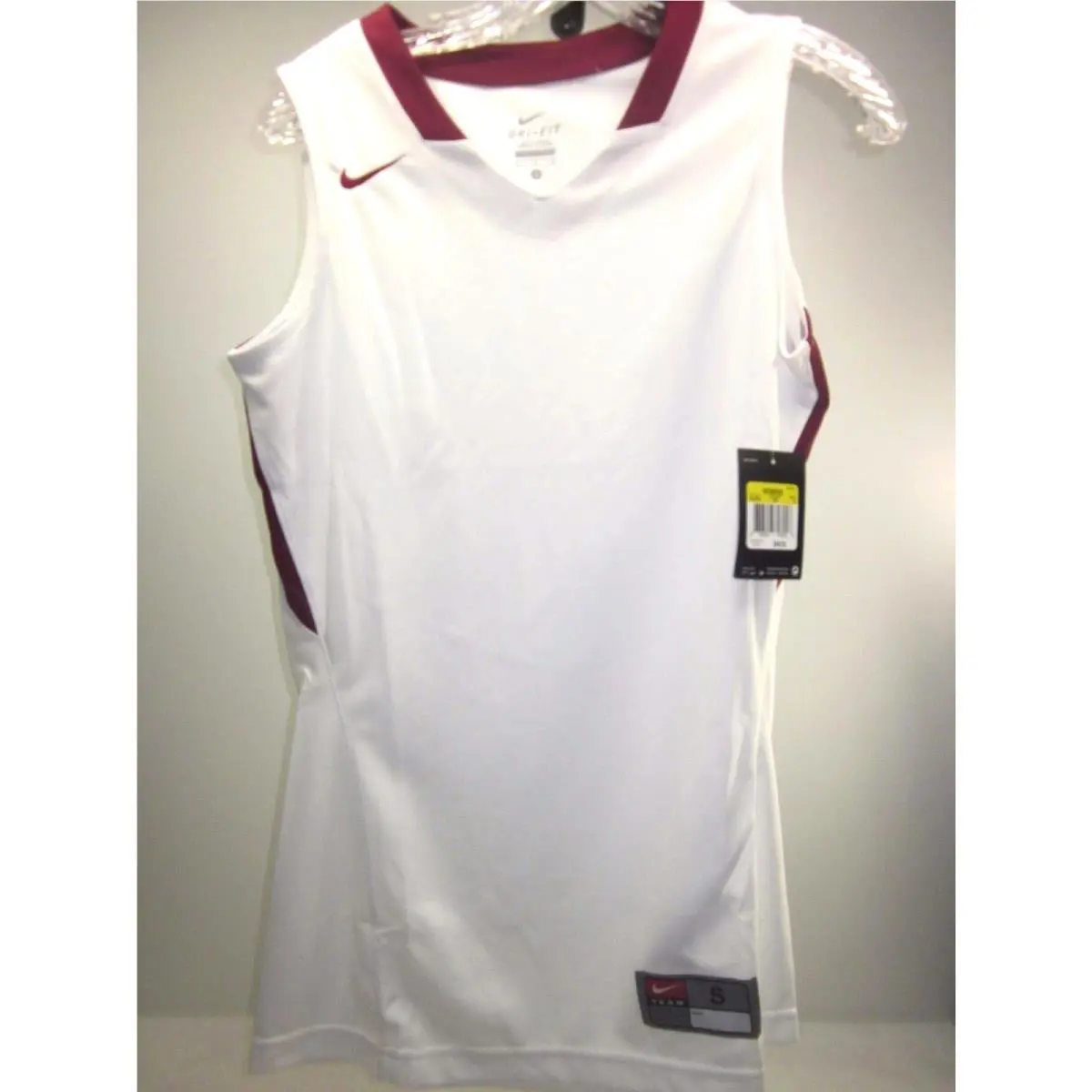 Lot of 35: Nike Womens Basketball Game Jersey White/cardinal Size Small