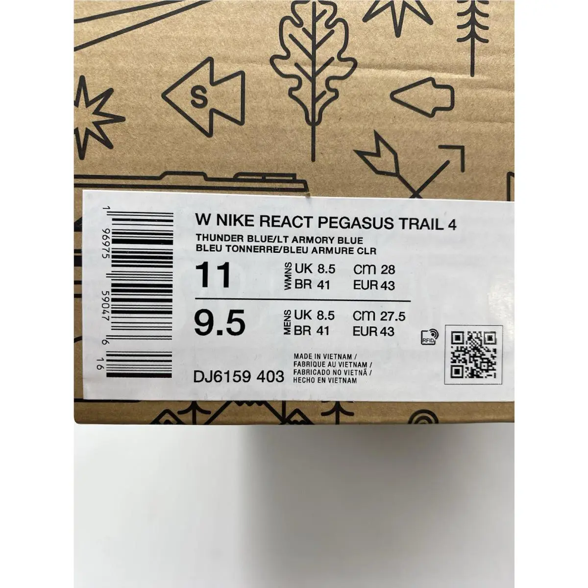 Nike shoes - Nike React Pegasus - React Pegasus - DJ6159 403 - Thunder Blue/LT Armory Blue (UPC: 196975590476) 6