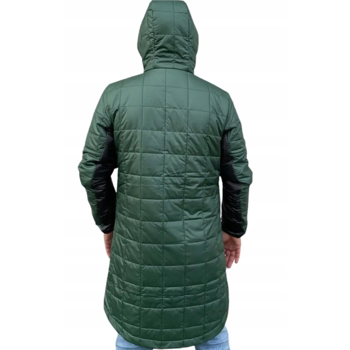 Nike clothing - NIKE MEN SYNTHETIC FILL QUILTED HOODED PARKA COAT - DV2932-397 - Green 1