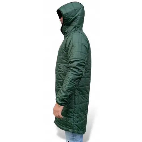 Nike clothing - NIKE MEN SYNTHETIC FILL QUILTED HOODED PARKA COAT - DV2932-397 - Green 4
