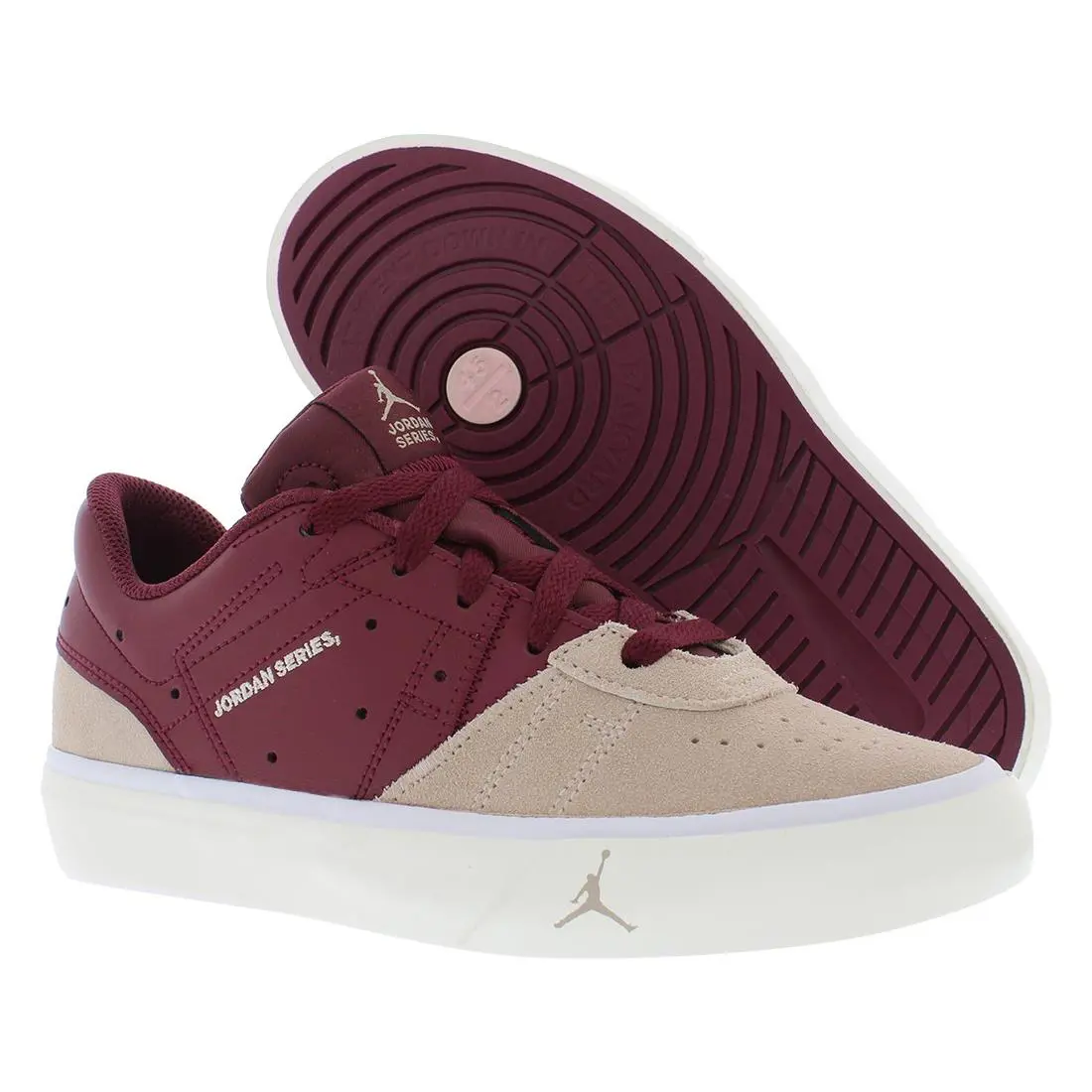 Nike Jordan Series ES GS Boys Shoes Size 5 Color: Cherrywood Red/fossil Stone - Cherrywood Red/Fossil Stone, Main: Red