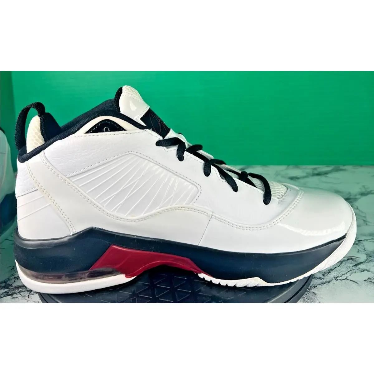 Nike shoes - Jordan Melo M8 - Melo - 469787-101 - White / Varsity Red / Black (UPC: 00883419802751) 14