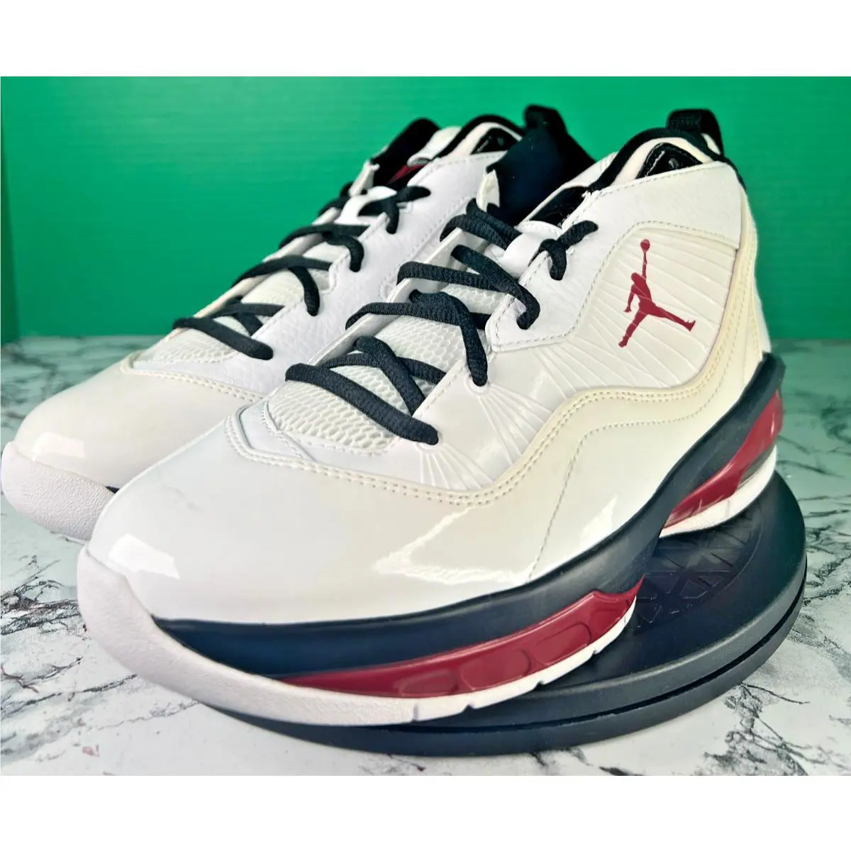 Nike shoes - Jordan Melo M8 - Melo - 469787-101 - White / Varsity Red / Black (UPC: 00883419802751) 0