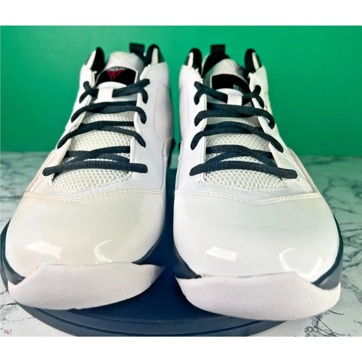 Nike shoes - Jordan Melo M8 - Melo - 469787-101 - White / Varsity Red / Black (UPC: 00883419802751) 2