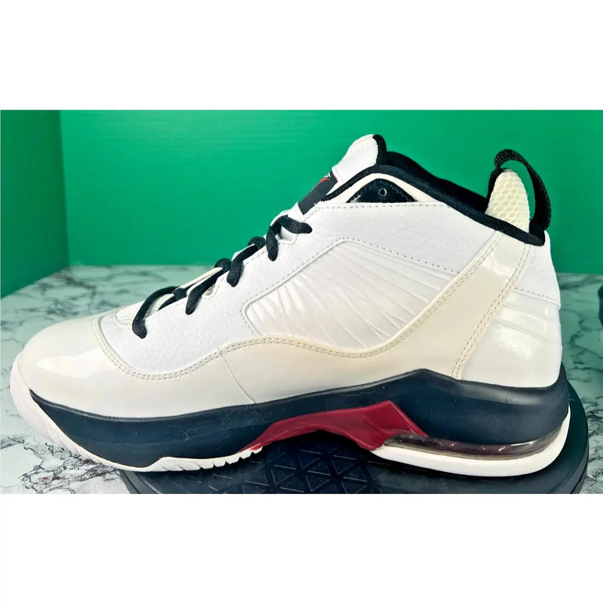 Nike shoes - Jordan Melo M8 - Melo - 469787-101 - White / Varsity Red / Black (UPC: 00883419802751) 5