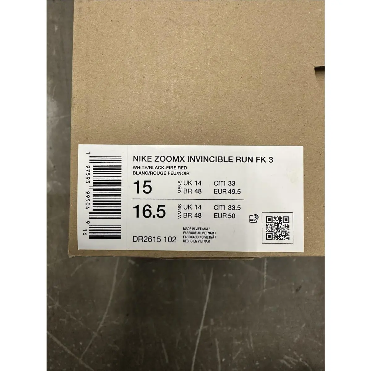 Nike shoes - Nike ZoomX Invincible 3 - ZoomX Invincible - DR2615-102 - Gray 1