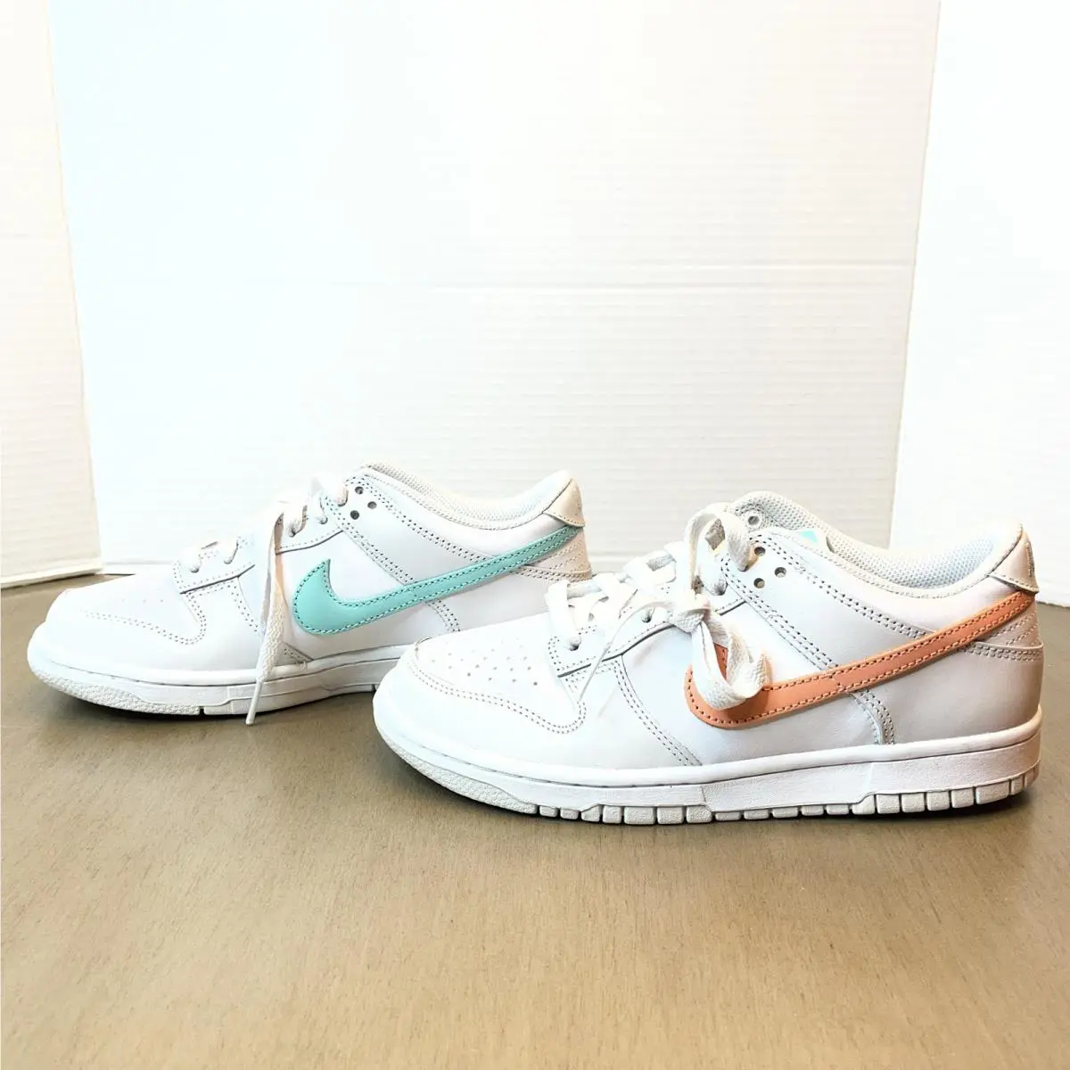 Nike shoes - Nike Dunk Low GS - Dunk Low - CW1590 101 - White/Crimson Bliss (UPC: 0194957395057) 9