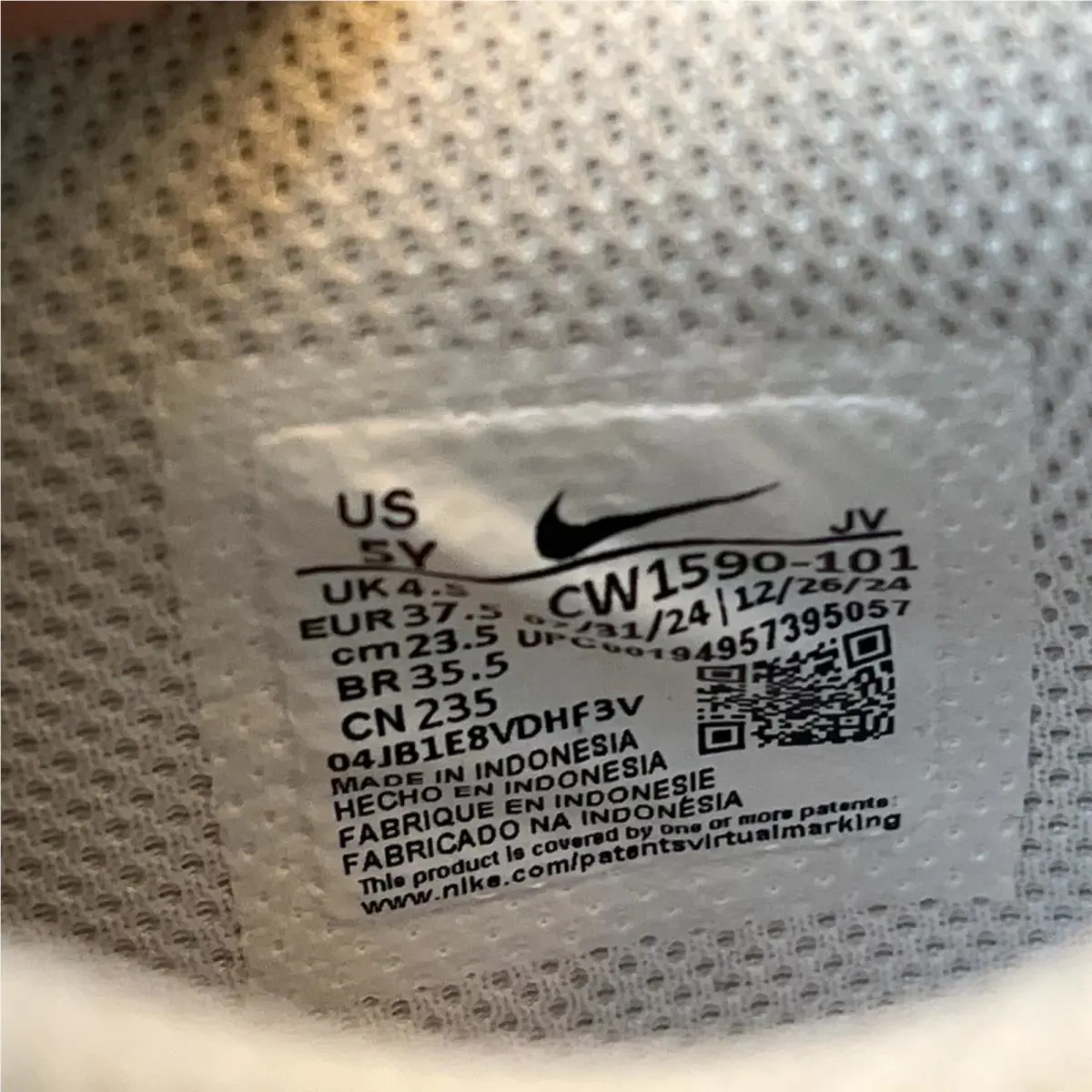 Nike shoes - Nike Dunk Low GS - Dunk Low - CW1590 101 - White/Crimson Bliss (UPC: 0194957395057) 10