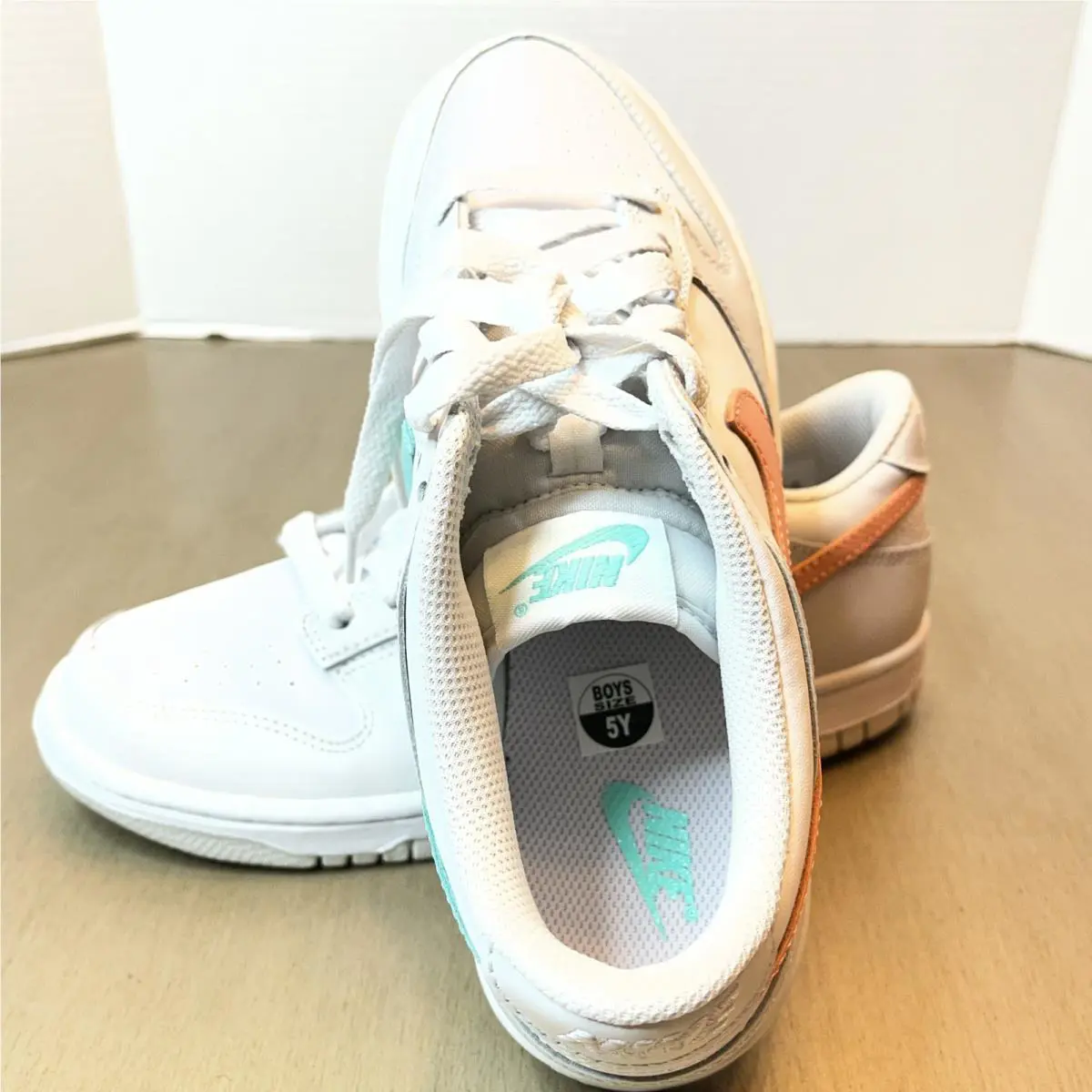 Nike shoes - Nike Dunk Low GS - Dunk Low - CW1590 101 - White/Crimson Bliss (UPC: 0194957395057) 1