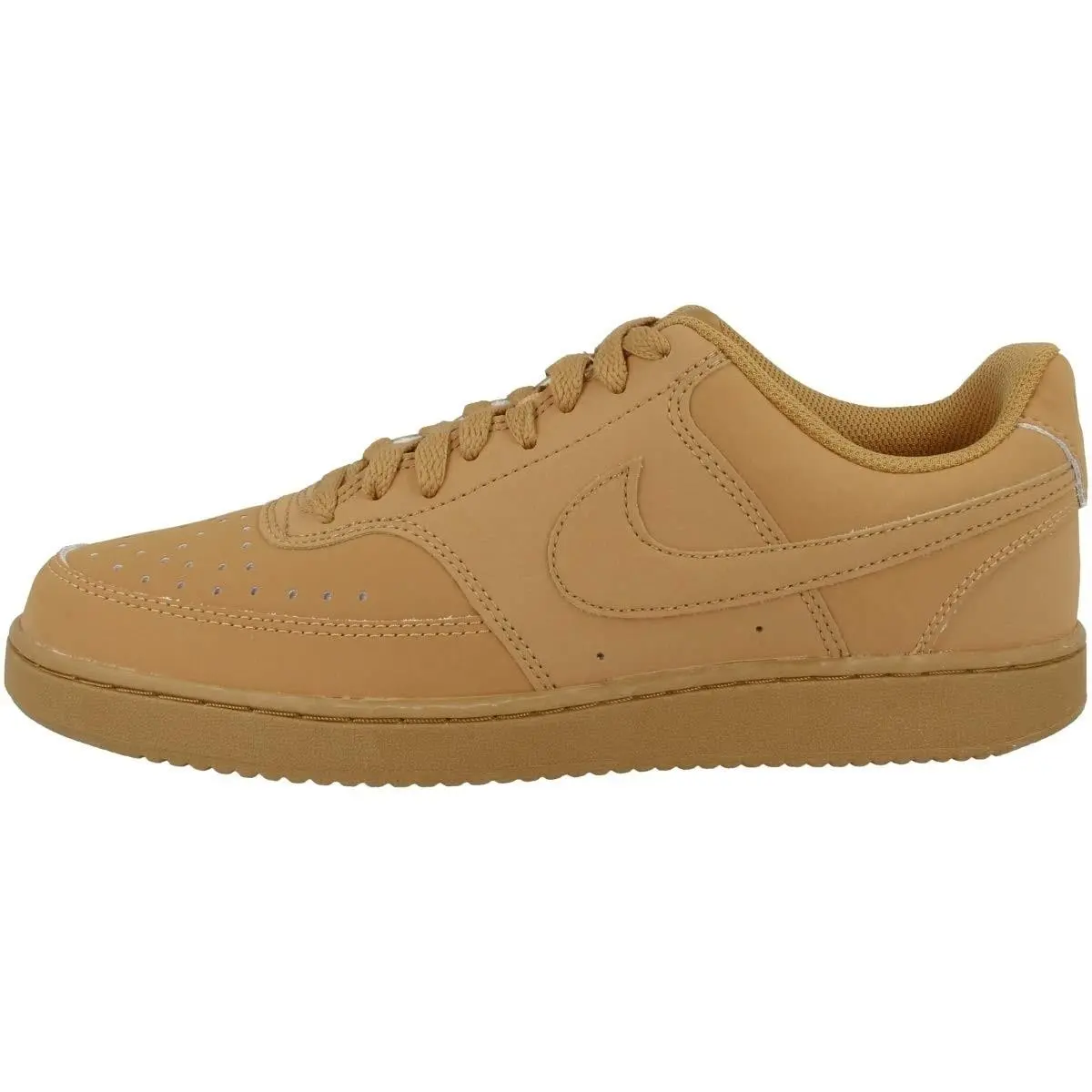 Nike Men`s Court Vision LO Basketball Shoe Flax Flax Wheat Twine 11.5
