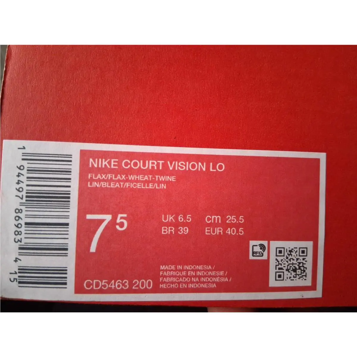 Nike shoes - Nike Court Vision - Court Vision - CD5463-200 - Flax/Twine 7