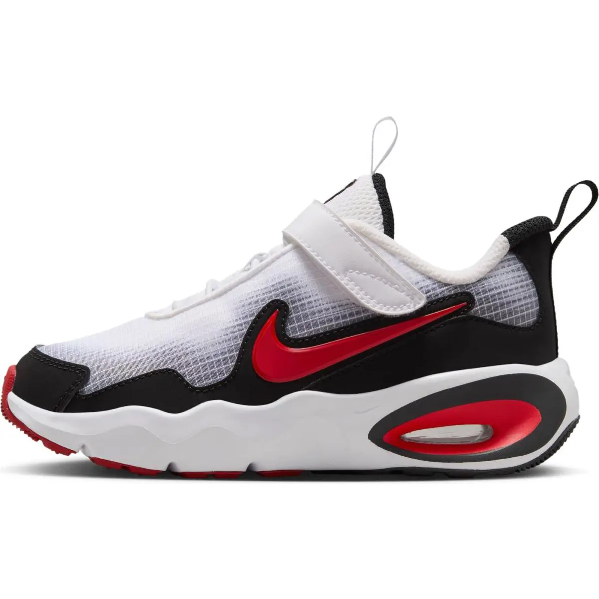 Nike Unisex Kid`s Air Max Nova Little Kid White/university Red/black 2 Medium