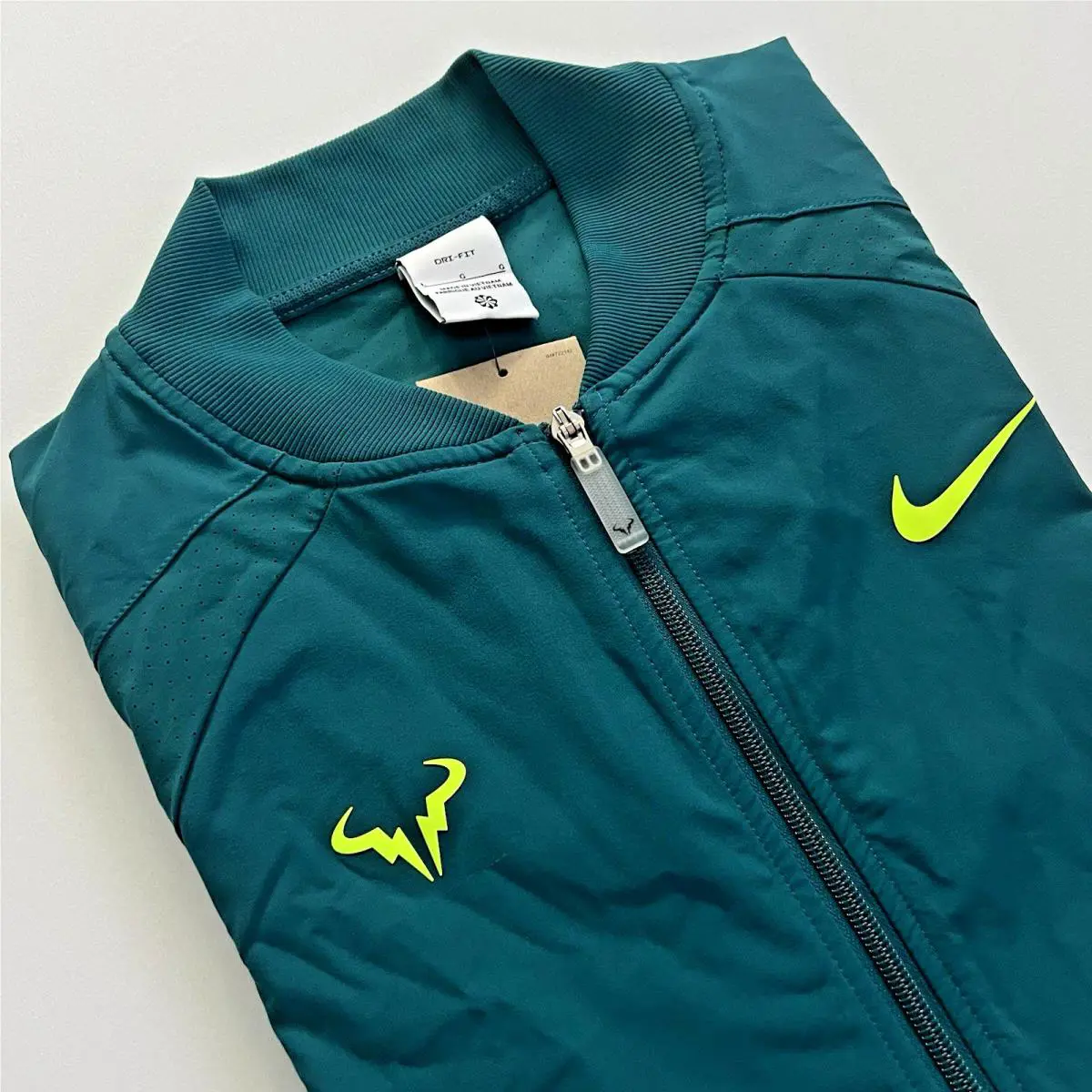 Nike clothing - Nike Dri-FIT Rafa Nadal - Rafa Nadal - DV2885 DV2885-381 DV2885 381 - Geode Teal/Volt (UPC: 197596739886) 10