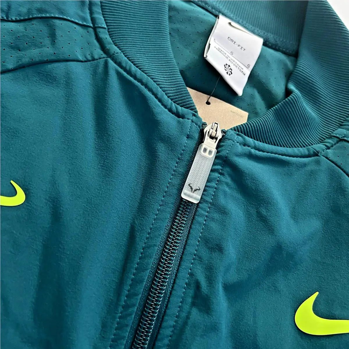 Nike clothing - Nike Dri-FIT Rafa Nadal - Rafa Nadal - DV2885 DV2885-381 DV2885 381 - Geode Teal/Volt (UPC: 197596739886) 6