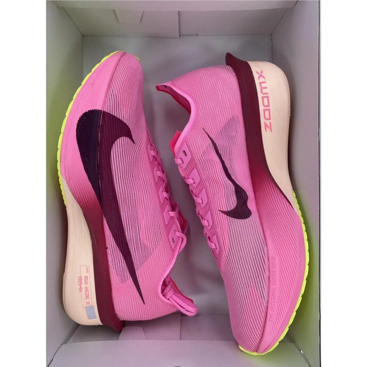 Nike shoes - Nike ZoomX Vaporfly - ZoomX Vaporfly - HF6412 601 - Pink Spell/Bordeaux-Hyper Pink (UPC: 198486778503) 7