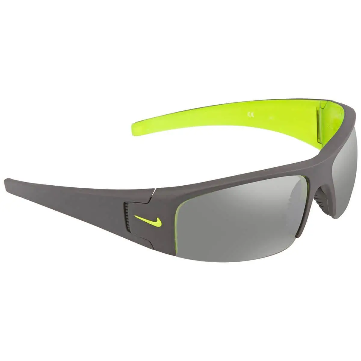 Nike Grey Wrap Unisex Sunglasses Diverge EV0325 007 64 Diverge EV0325 007 64 - Black, Frame: Black, Lens: Grey