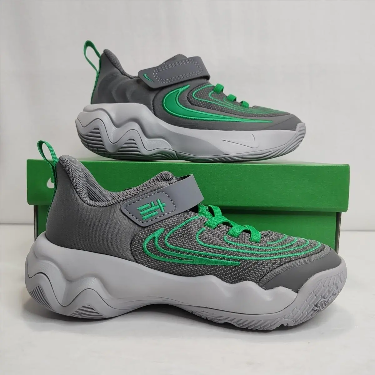 Nike Giannis Immortality 4 PS - Smoke Gray/stadium Green - Kids Size 11c