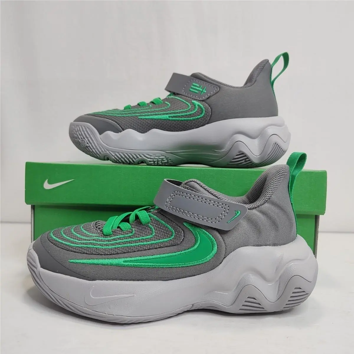 Nike shoes - Giannis Immortality 4 (PS) - Giannis Immortality - FZ6733-002 - Smoke Gray/Stadium Green 1