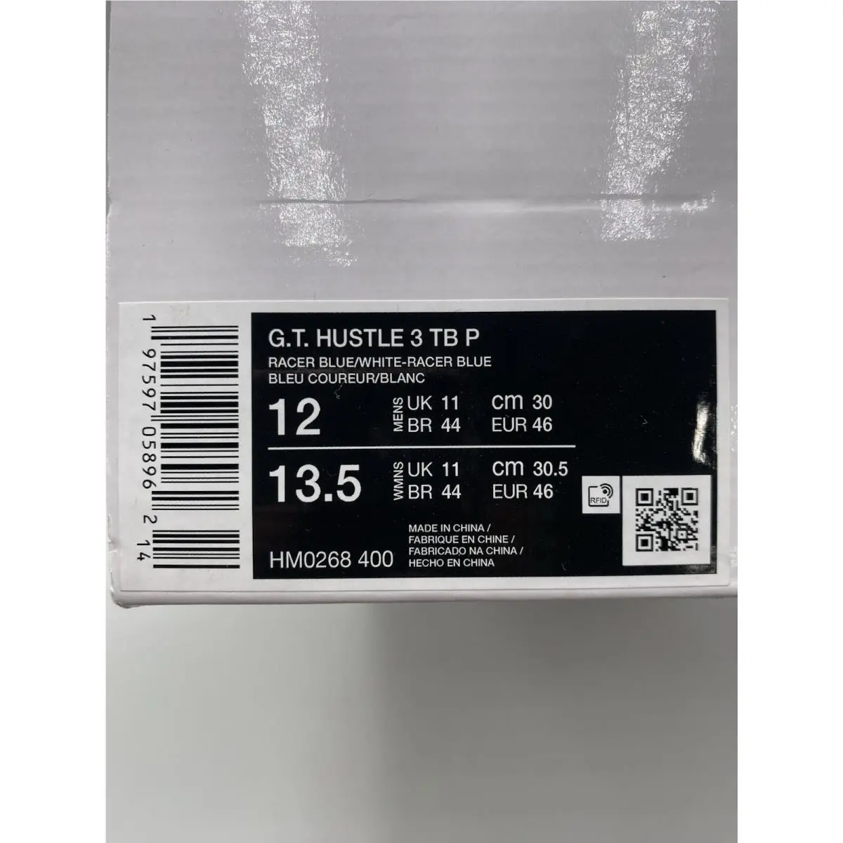 Nike shoes - Nike G.T. Hustle - Hustle - HM0268-400 - Racer Blue/White (UPC: 197597058962) 8