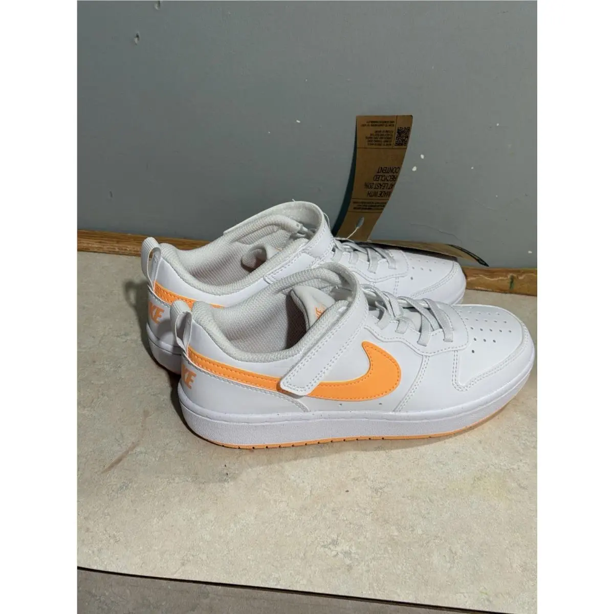 Nike shoes - Nike Court Borough Low Recraft - DV5456-119 - White/White/Peach Cream 8