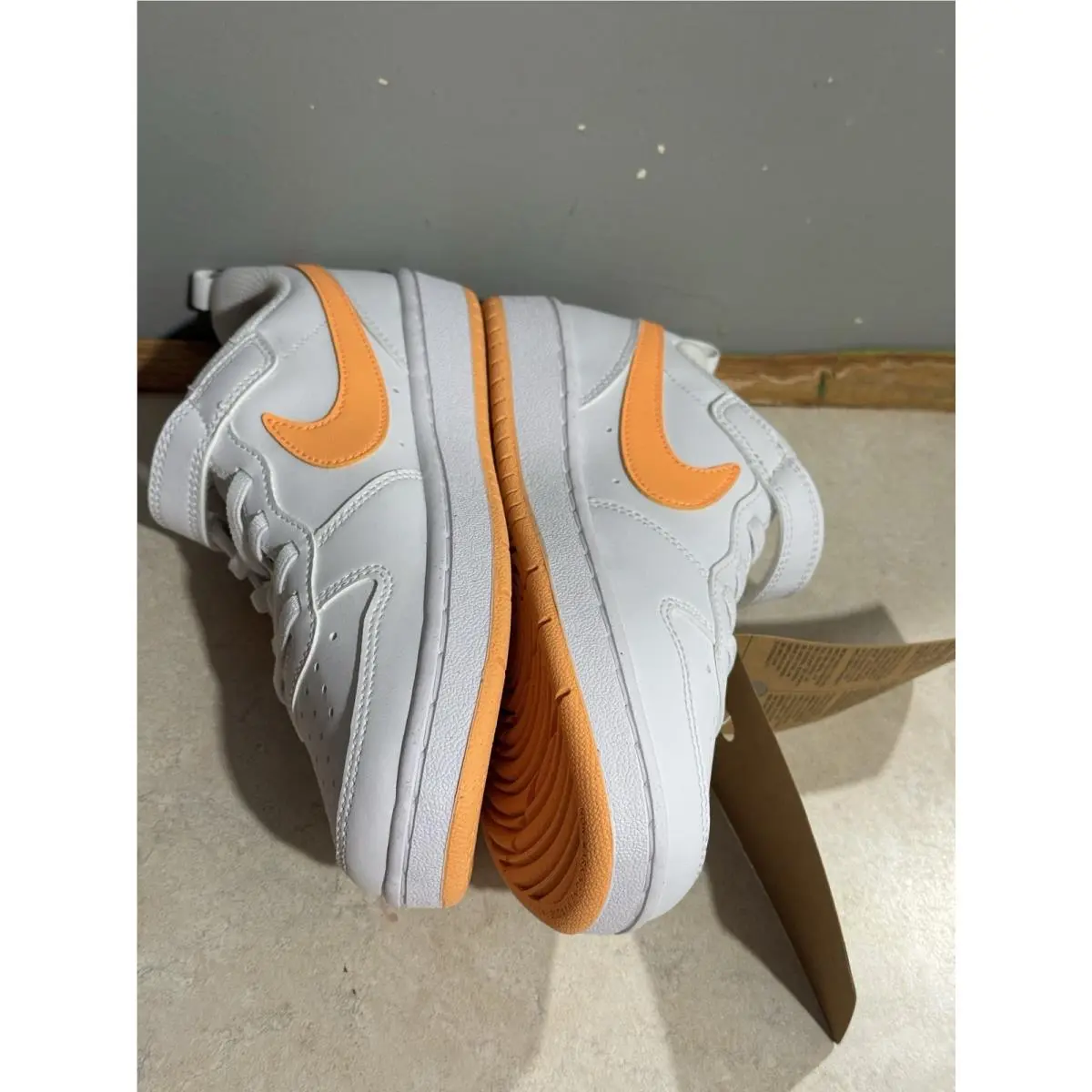 Nike shoes - Nike Court Borough Low Recraft - DV5456-119 - White/White/Peach Cream 9