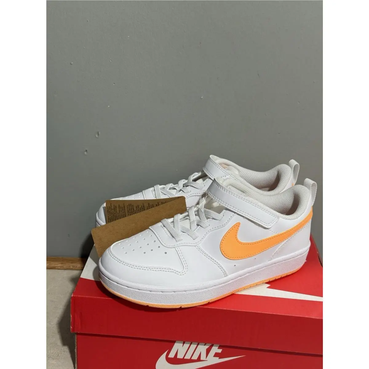 Nike shoes - Nike Court Borough Low Recraft - DV5456-119 - White/White/Peach Cream 5