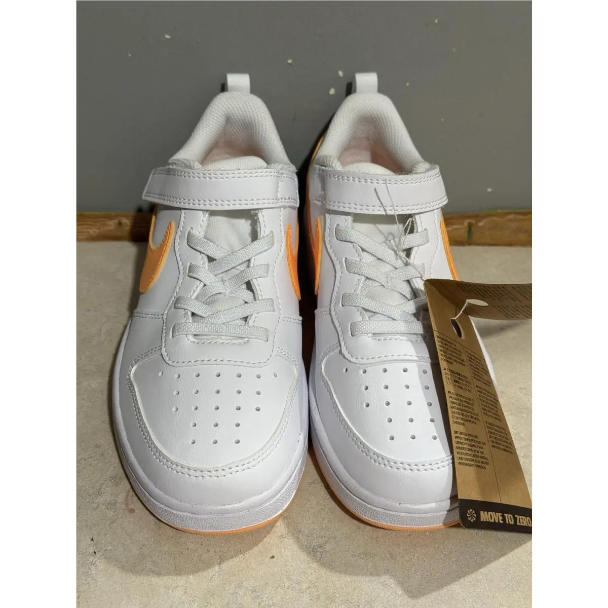 Nike shoes - Nike Court Borough Low Recraft - DV5456-119 - White/White/Peach Cream 7