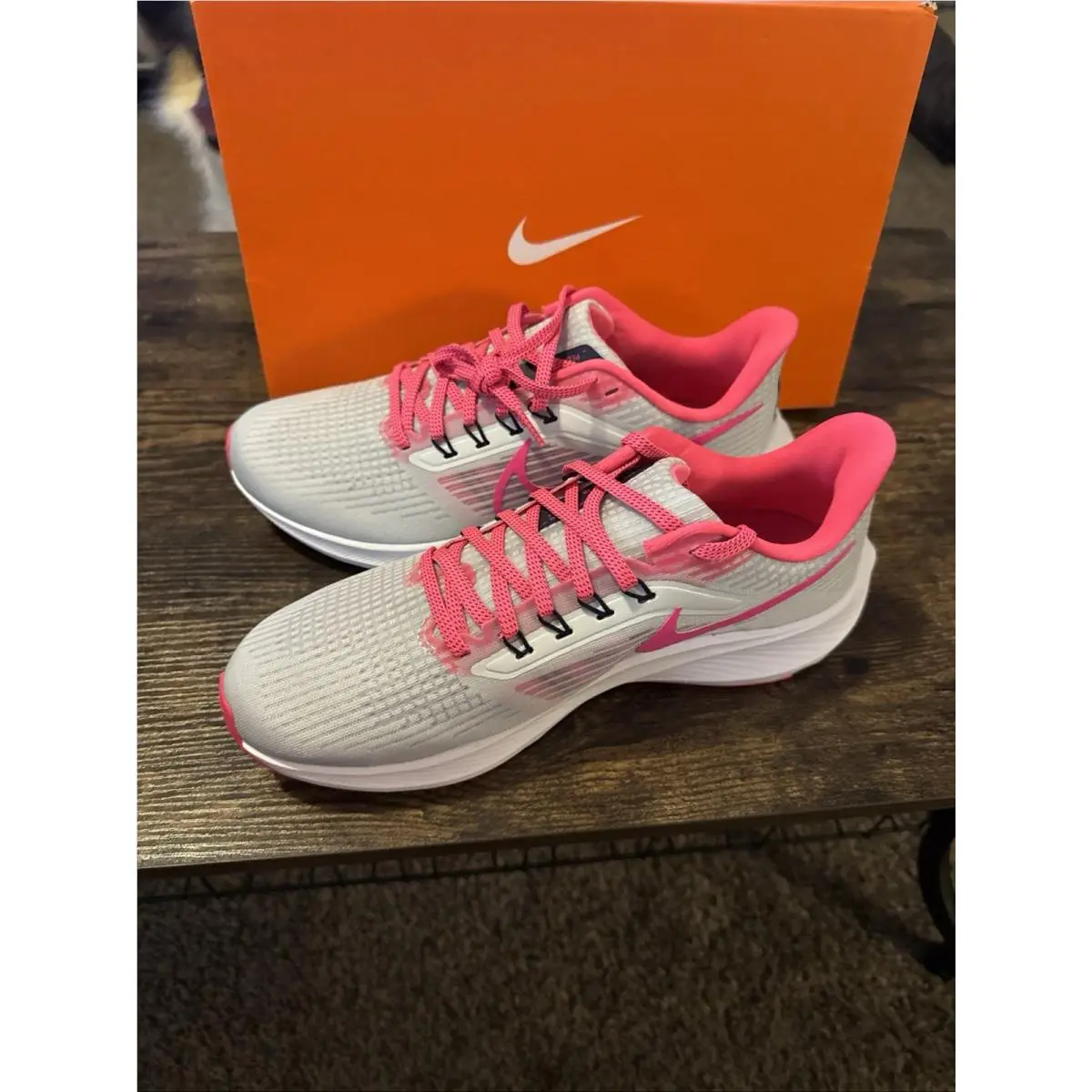 Women`s Nike Air Zoom Pegasus 39 Running Shoes Doll Iris Whisper Purple Size 9.5