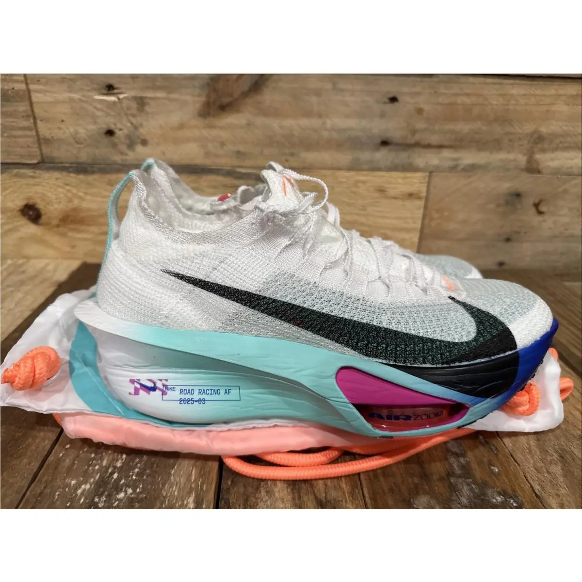 Nike Air Zoom Alphafly Next% 3 White Hyper Turq Concord FD8311-104 Men Size 10.5