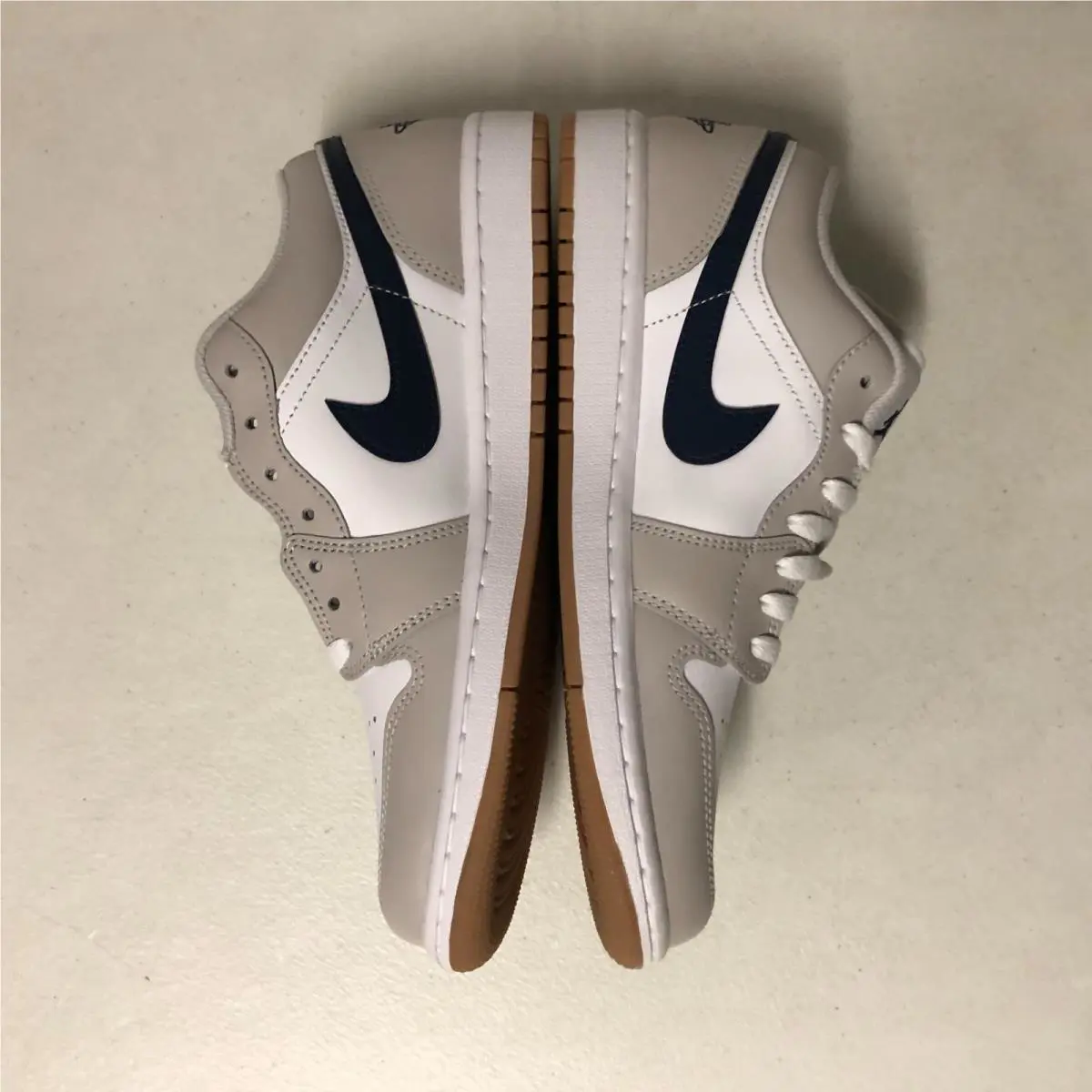 Nike shoes - Air Jordan 1 Low - Air Low - 553558-410 - White/Midnight Navy (UPC: 197862985351) 2