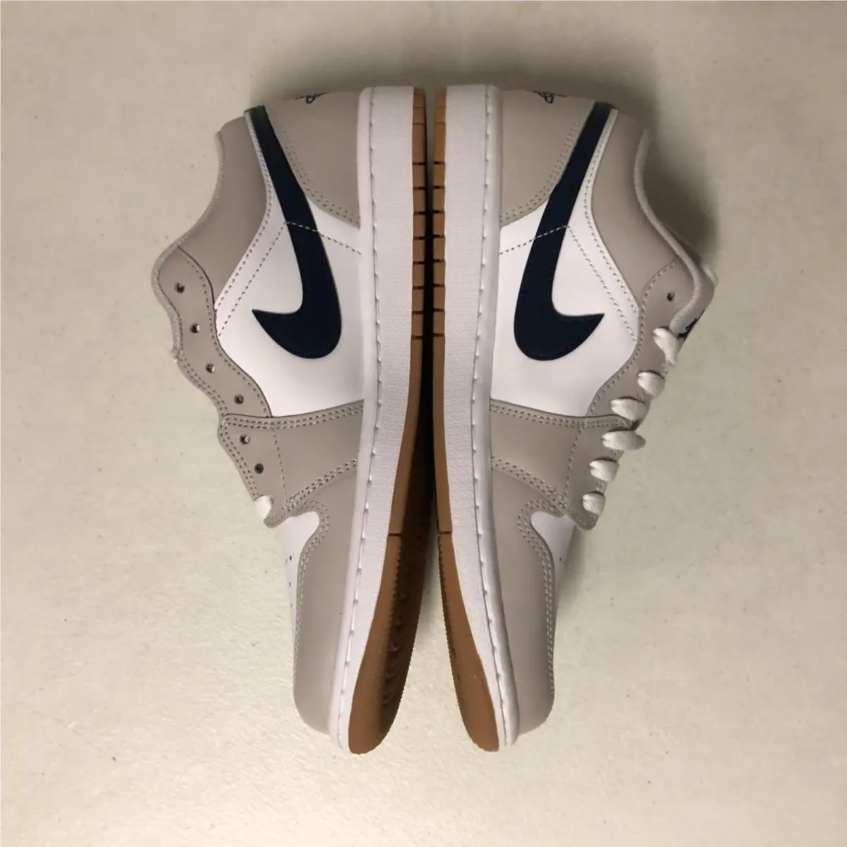 Nike shoes - Air Jordan 1 Low - Air Low - 553558-410 - White/Midnight Navy (UPC: 197862976649) 2