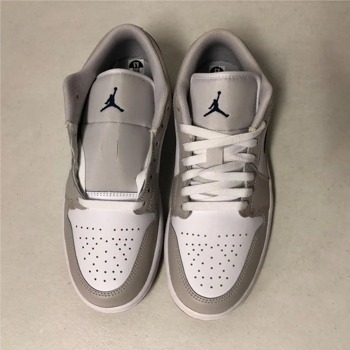 Nike shoes - Air Jordan 1 Low - Air Low - 553558-410 - White/Midnight Navy (UPC: 197862976649) 1