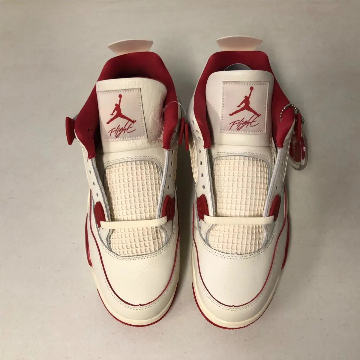 Nike shoes - Air Jordan 4 - Air - HV0823-108 - Pale Ivory/Sierra Red (UPC: 198726606047) 1