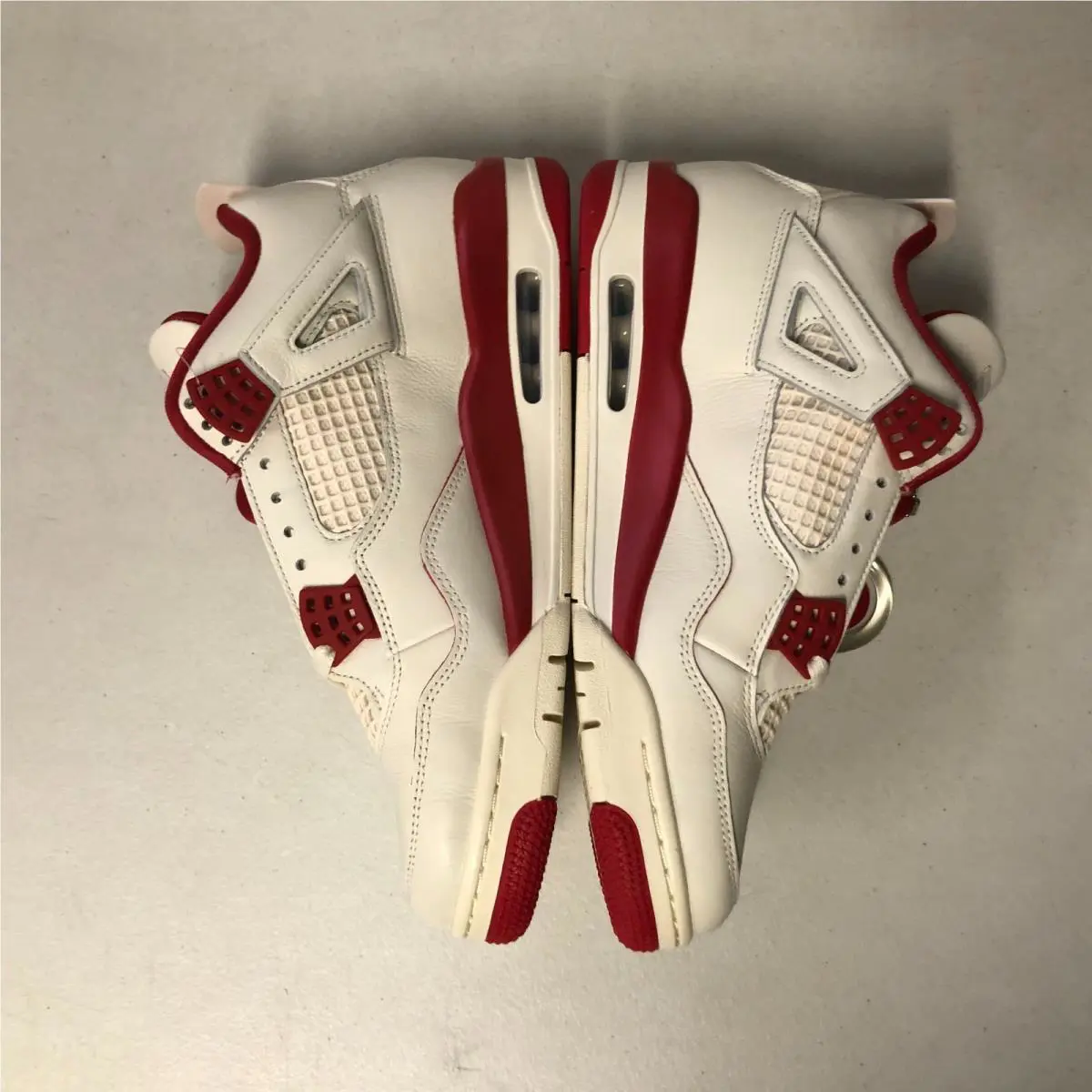 Nike shoes - Air Jordan 4 - Air - HV0823-108 - Pale Ivory/Sierra Red (UPC: 198726606047) 2