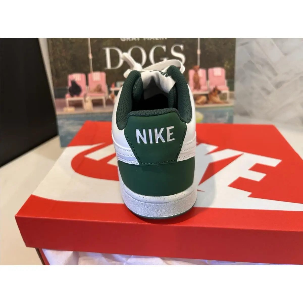 Nike shoes - Nike Court Vision - Court Vision - DH3158-300 - Green, Manufacturer: Vintage Green/White 6