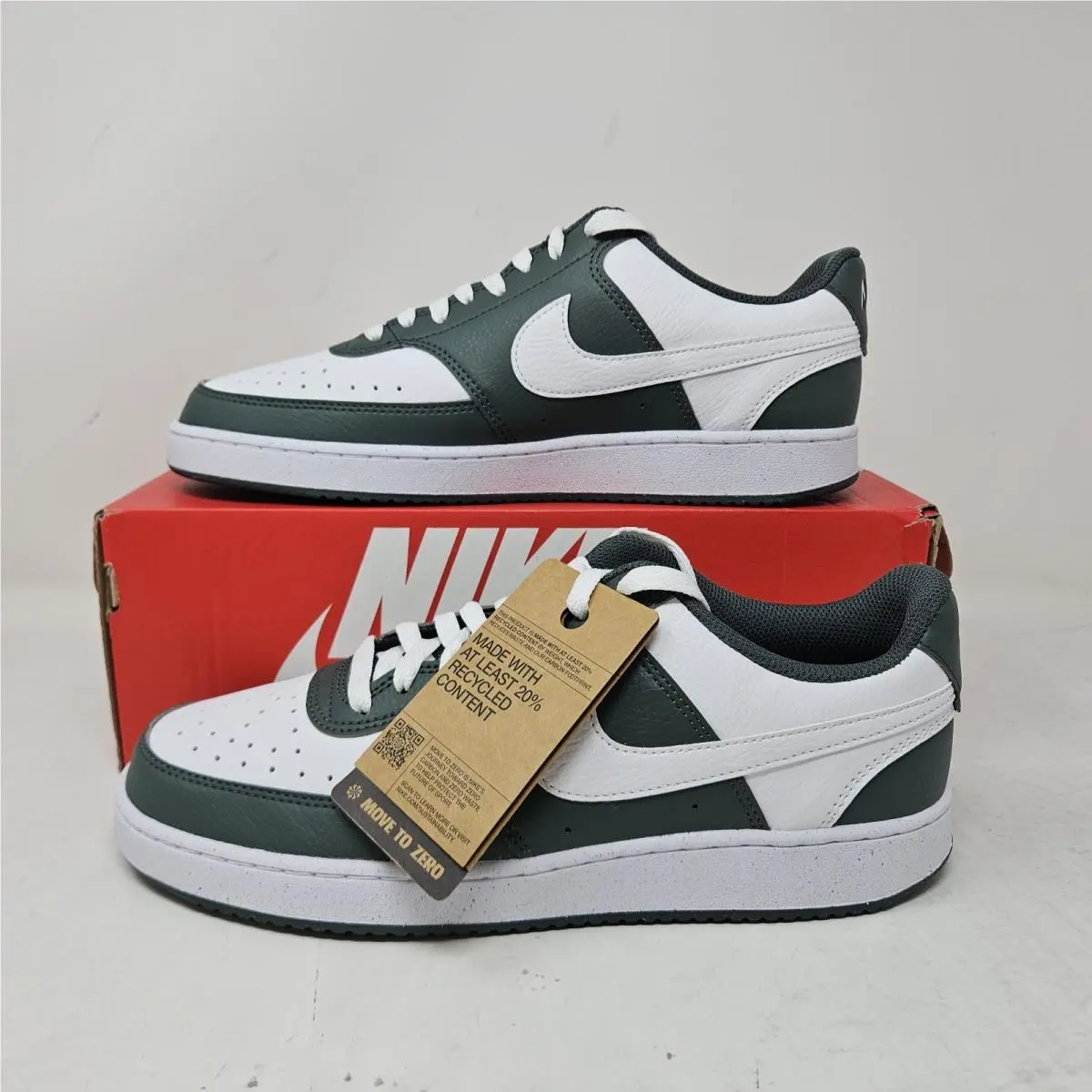Nike Court Vision Low Next Nature `vintage Green White` / DH3158-300 /sz 11 Wmns