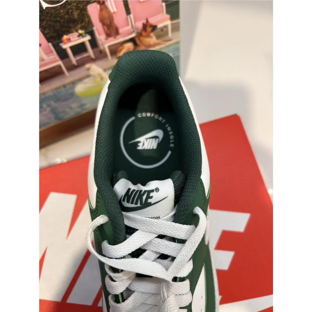 Nike shoes - Nike Court Vision - Court Vision - DH3158-300 - Green, Manufacturer: Vintage Green/White 4