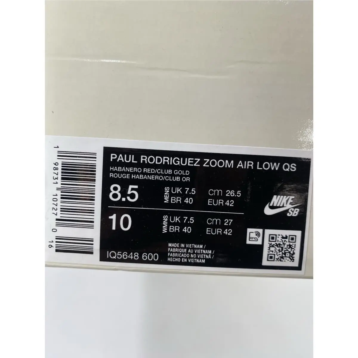 Nike shoes - Nike Zoom Air - Zoom Air - IQ5648 600 - Habanero Red/Club Gold (UPC: 198731107270) 8