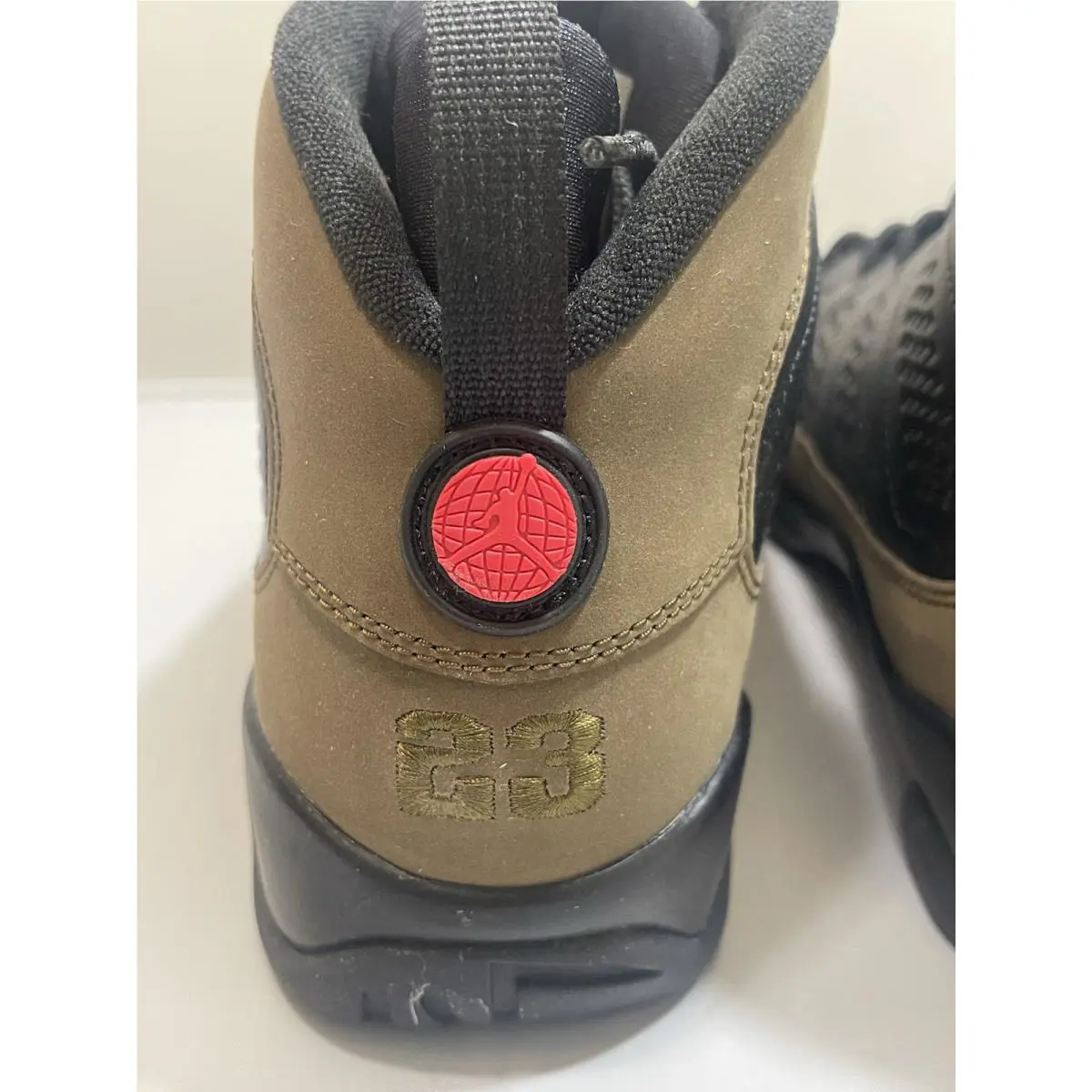 Nike shoes - Air Jordan 9 - Air - Black/True Red Light Olive 6