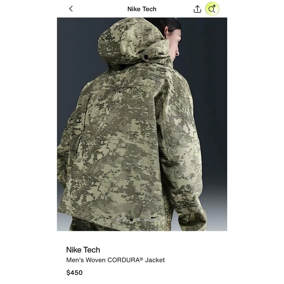 Nike clothing - Nike Tech Woven CORDURA - Tech Woven CORDURA - IF8494276 - Camo 19