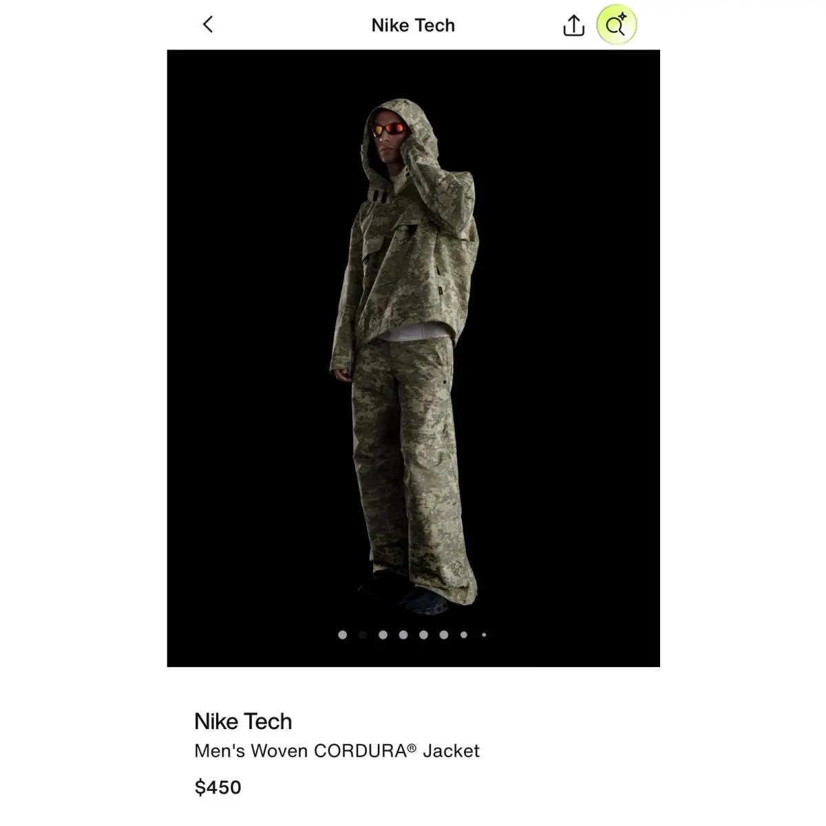 Nike clothing - Nike Tech Woven CORDURA - Tech Woven CORDURA - IF8494276 - Camo 20