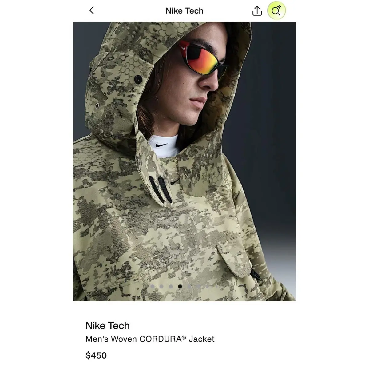 Nike clothing - Nike Tech Woven CORDURA - Tech Woven CORDURA - IF8494276 - Camo 21