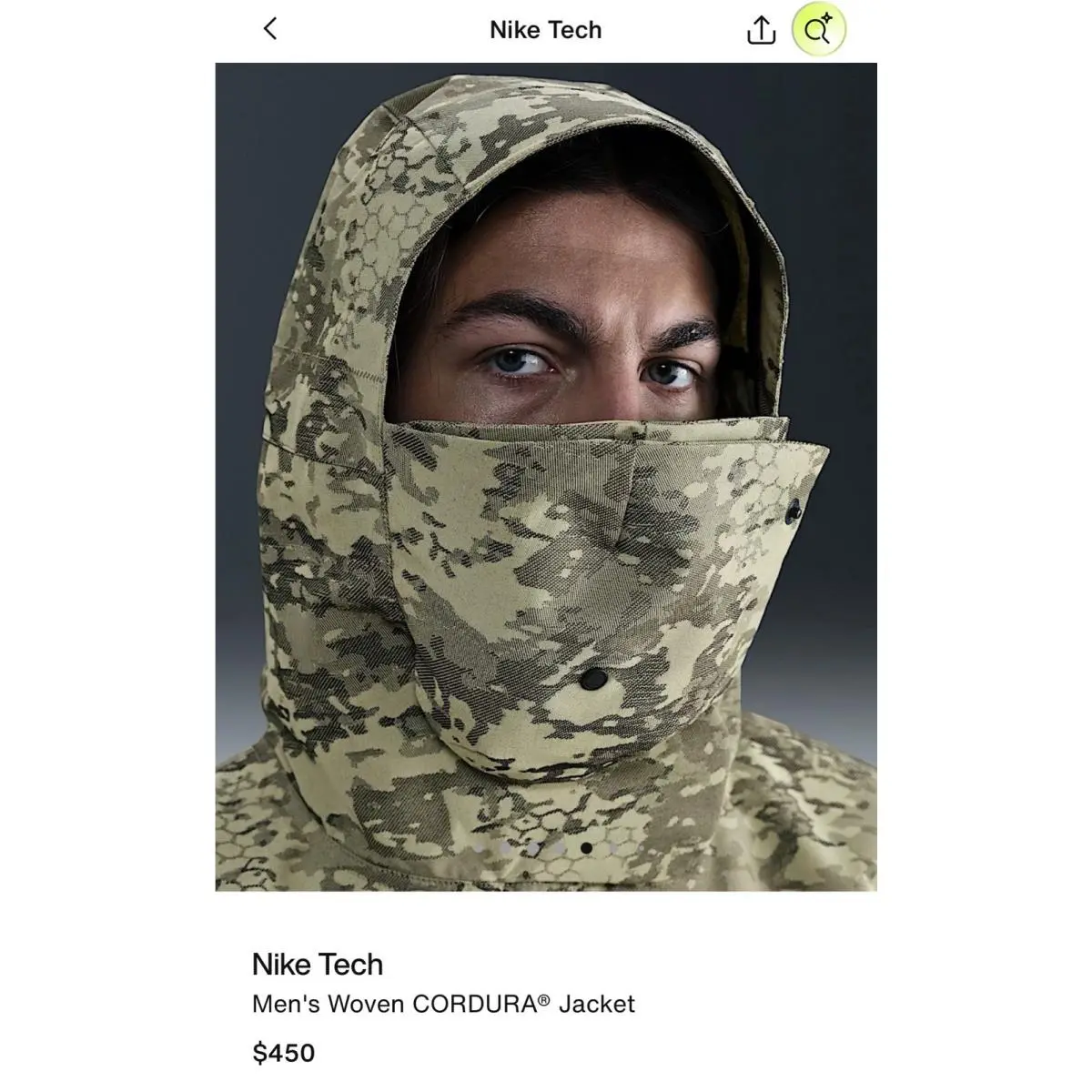 Nike clothing - Nike Tech Woven CORDURA - Tech Woven CORDURA - IF8494276 - Camo 22