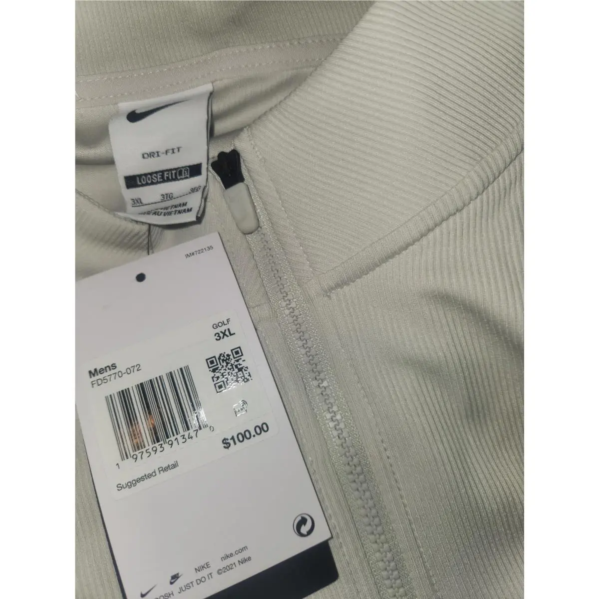 Nike clothing - Nike Dri-Fit Golf - Golf - FD5770 FD5770-072 - Light Bone (UPC: 197593894786) 5