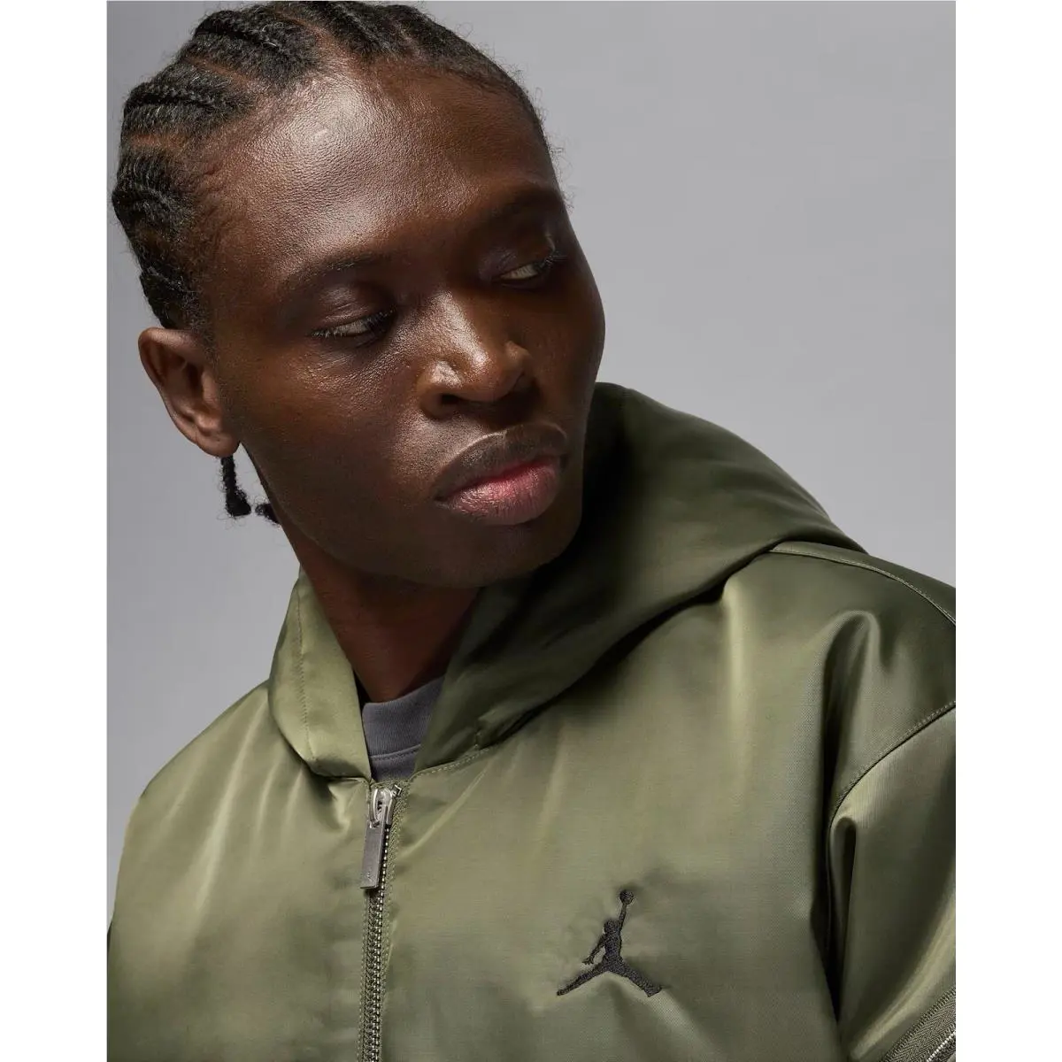 Nike clothing - Nike Jordan Renegade Flight Jacket - HV0540222 - Green (UPC: 197861849388) 1