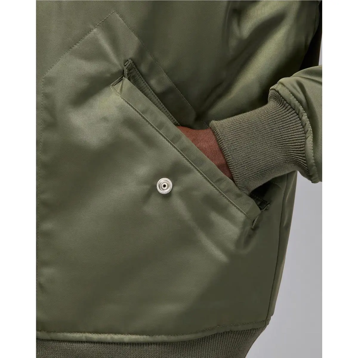 Nike clothing - Nike Jordan Renegade Flight Jacket - HV0540222 - Green (UPC: 197861849388) 4