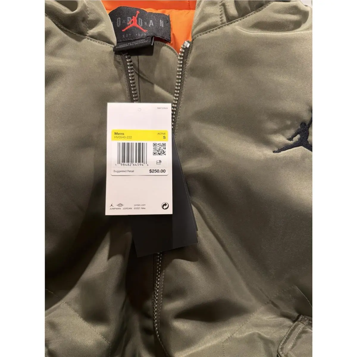 Nike clothing - HV0540222 - HV0540222 - Medium Olive/Starfish/Black 7